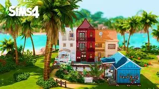 남은 여름은 토마랑에서 (Tomarang Apartments With Bar and Bubble Tea Store)｜심즈4 건축｜Sims4 Stop Motion Build｜NoCC