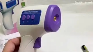 How To Use Digital LCD Infrared Thermometer Body Temperature QX-TG018 From Lazada Unboxing Review