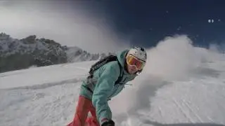 CHAMONIX SNOWBOARDING: Just some late season turns at Grands Montets 2016