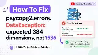 How to fix psycopg2 errors DataException expected 384 dimensions, not 1536