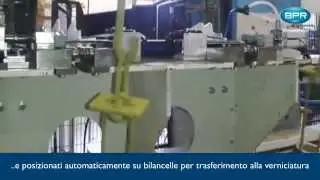 BPRGroup Engineering - Caricatore automatico di cardani per verniciatura