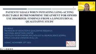 What are patients&rsquo; goals when initiating long-acting injectable buprenorphine treatment for OUD?