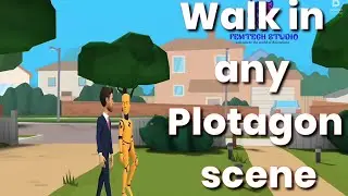PLotagon Tutorial|| How to walk in any PLotagon Scene 2021 {Preview}