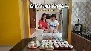 School Cake Stall Preparation | Homemade Cakes & Cookies for School Event | Baking Vlog