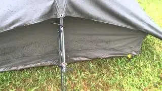 French Army Commando Ridge Tent wet review