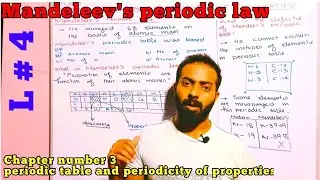 Mandeleev's periodic law // Mandeleev's periodic table