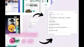 Amazing Search Card UI From Dribbble Using CSS