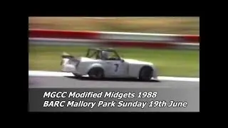 BARC MGCC Modified Midgets | Mallory Park Sunday 19th June 1988 - Video Clip