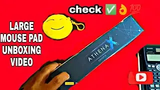 mouse pad unboxing  //from Athena// large mouse pad