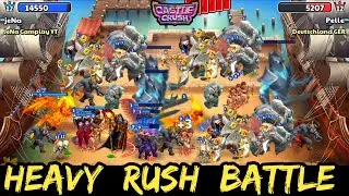 OMG 🔥 So many Troops Heavy Rush Battle! Castle Crush