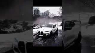 BMW M4 WHITE winter day 🌨️🌫️☠️ #bmw #bmwlovers #fyp #vairalshorts #trendingshorts #motorsports #10k