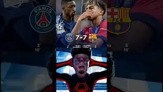 PARIS AND FCB ( 7-7 ) #football #youtubeshort #footballshorts #fcbarcelona #paris #fyp