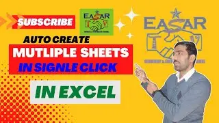 Create Multiple Sheet in single Click in MS Excel in Urdu/Hindi