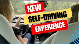 First Time Driver in a Tesla with Full Self-Driving Car (FSD):  Unbelievable Experience
