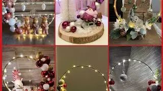 New Christmas decoration Hula hoop centerpieces beautiful ideas wonderful design