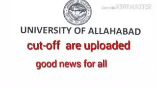 Allahabad university cut-off 2018