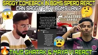 Spero Reaction on saggy comeback😱 in Bgms lan series? 🤔 gatak thug and  mayavi react 🤯