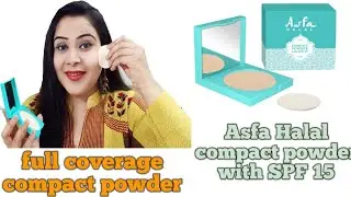 Asfa Halal compact powder with SPF 15/full coverage compact powde