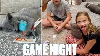 FAMILY GAME NIGHT WITH OUR FURRY FRIEND