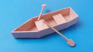 How to make popsicle stick boat. easy ice cream stick boat making