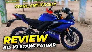 REVIEW YAMAHA R15 V3 STANG FATBAR!! SOLUSI ANTI PEGEL DIJALAN