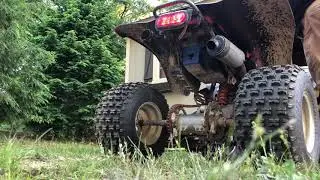 Sparks Racing exhaust on a trx 400ex