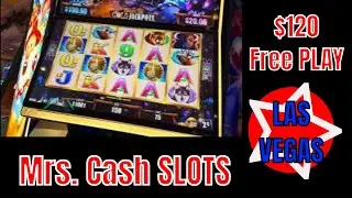 $120 Free Play  Las Vegas LIVE Stream - Casino Action - Mr&rsquo;s. Cash Slots