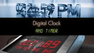 Time Presets- Digital Clock / Timer For After Effects  Promo