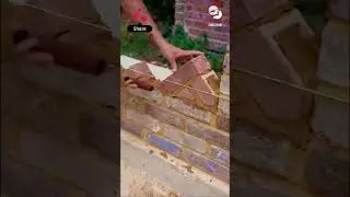 🧱 Learn how to build herringbone #bricklaying #bricklayer #mason #masonry #brick #construction