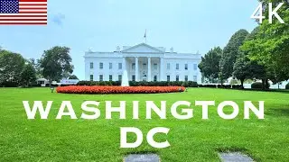 Washington DC 4k, United States - Walking Tour - August 2023