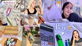 Bac préparation بقات اسبوع للامتحان😰كيفاش كندوز نهاري مع الباك📚شاركت معاكوم منتوجات جداد❤️