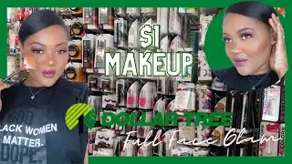 Dollar Tree 🌲 Full Face Glam Makeup | Using Affordable Makeup