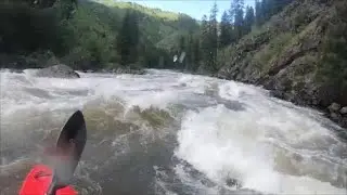 Kayaking video  Mickey Mouse section of the South Fork of the Clearwater in Idaho level 3,300 cfs