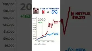 if you invested $1000 in Netflix vs Meta in 2013 📈 #netflix #meta #investments #stocks