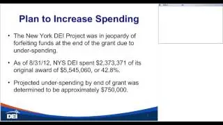 May 30 2013 DEI State Lead Peer Exchange NY DEI TrainingFunds 20130530 med