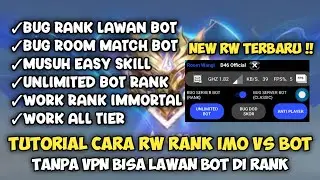 SOLO RANK LAWAN BOT ‼️ TUTORIAL ROOM WANGI ML MUSUH BOT | CARA BUAT RW MOBILE LEGENDS TERBARU 2025