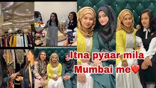 Itna Pyaar Mila Mumbai me🥹❤️@Saba Ibrahim ❤️@Bushra & Family #meenazfam