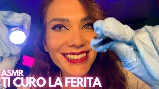 ASMR ITA ROLEPLAY VISITA MEDICA, Infermiera ti cura la Ferita all'occhio