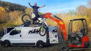 Le terrain de cross est fini, on a employ&eacute; les grands moyens !