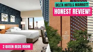 Обзор номеров в центре города Delta Hotels by Marriott Calgary | 2 двуспальные кровати