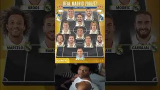 Real madrid 2016/17 season best lineup