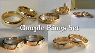 Couple Gold Rings | Latest Couple Gold rings Designs | Couple Gold rings set designs