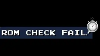 New PB on ROM CHECK FAIL! (again)