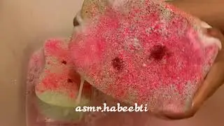 ASMR Breast Cancer Awareness: Pink Paste Rinse~Satisfying~Sleep Aid~Sudsy Squeezes