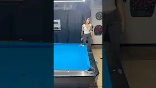 More spin less speed 😅 #poolpractice #8ballpool #ball #english #shorts #fun #curve #pool #practice