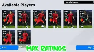 Confirmed Next Portugal National Team Selection Max Ratings in Pes 2020 Mobile | Full Details |