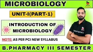 INTRODUCTION OF MICROBIOLOGY | UNIT-I (PART-1) MICROBIOLOGY | B.Pharma III Semester #ruhs #aktu