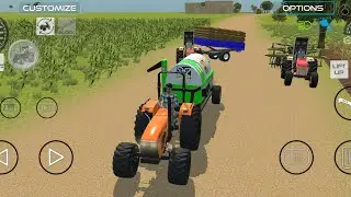  Indian Tractor Power: खेत की जुताई से लेकर कटाई तक! 🚜🌾 | Indian Vehicles Simulator 3d