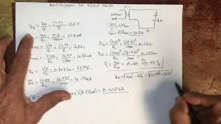 Cálculo de Voltajes y corrientes del Rectificador de Media Onda.