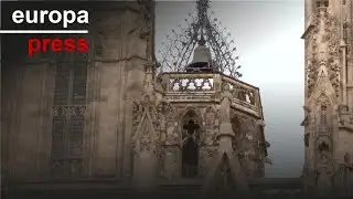 Repique de campanas en la Catedral de Barcelona tras la elección de León XIV